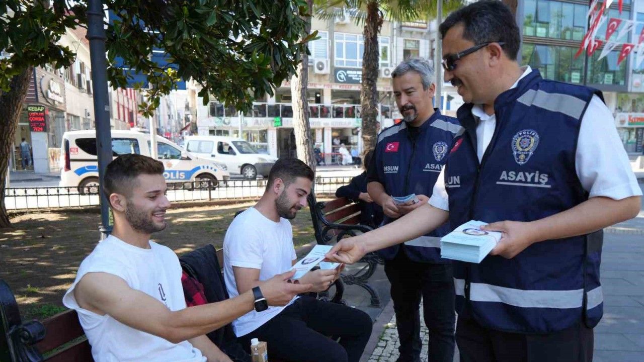 Polisten vatandaşlara ’yasa dışı bahis’ ve ’dolandırıcılık’ bilgilendirmesi