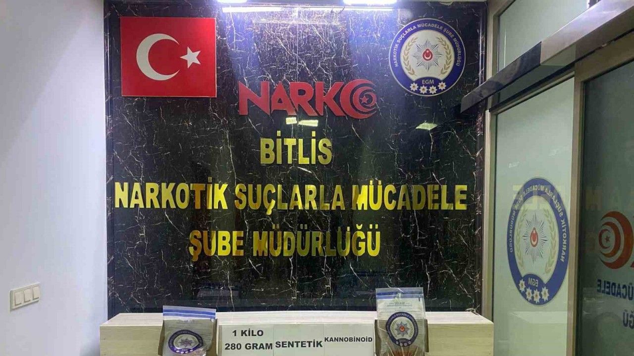 Bitlis’te uyuşturucu satıcılarına yönelik operasyon