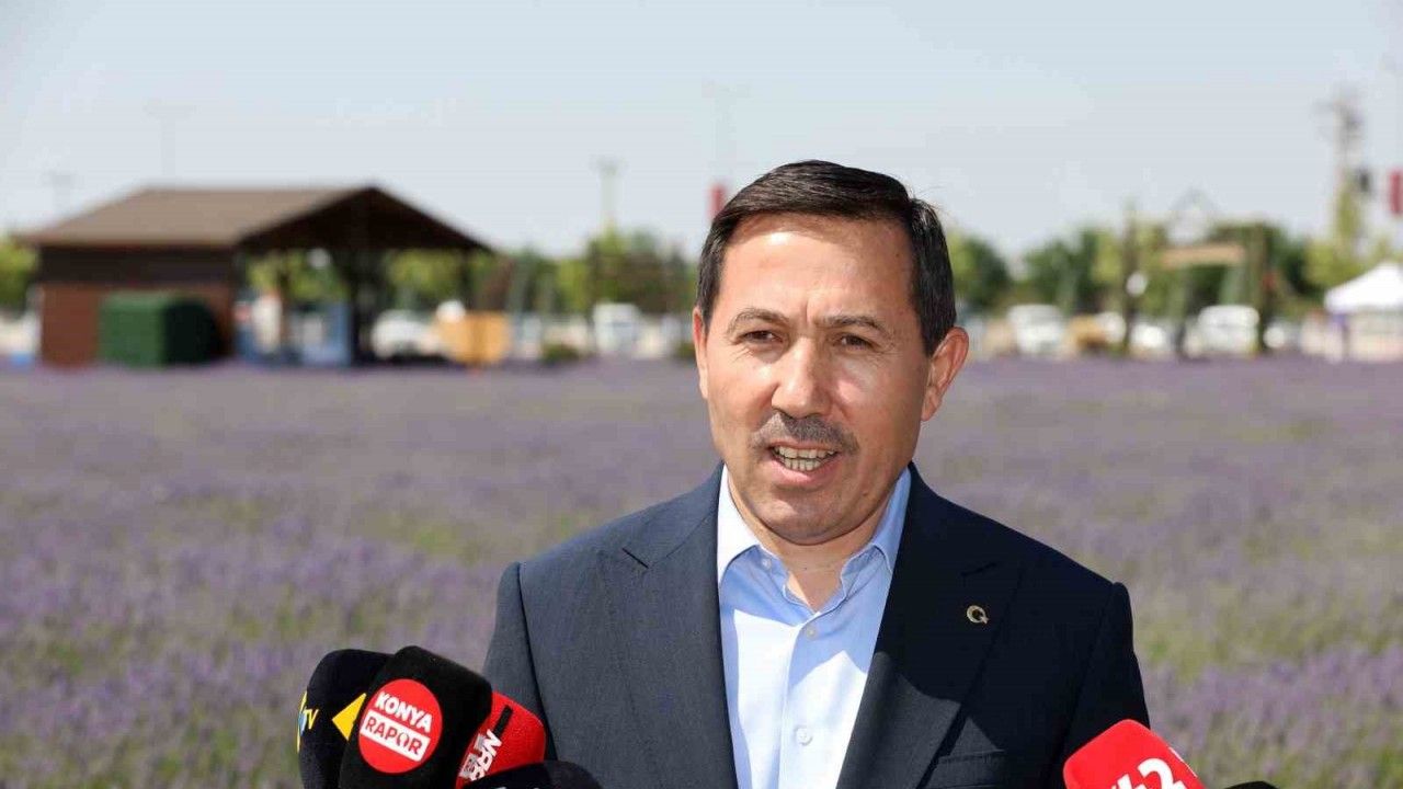 Hasan Kılca, Karatay Lavanta Bahçesi’nde Konya basınıyla buluştu