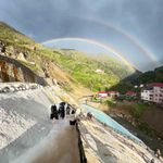 Göksu Travertenleri'nde çift gökkuşağı büyüledi