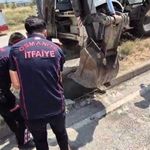 Osmaniye'de mazgala düşen yavru kedi itfaiye ekiplerince kurtarıldı