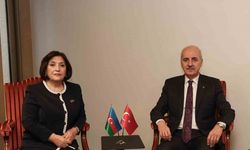 TBMM Başkanı Kurtulmuş, Azerbaycan Milli Meclis Başkanı Gafarova ile görüştü