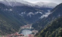 Uzungöl’ün yüksekleri beyaz örtüyle kaplandı