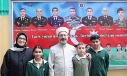 Diyanet İşleri Başkanı Erbaş, TDV Azerbaycan Bakü Türk Lisesi’ni ziyaret etti