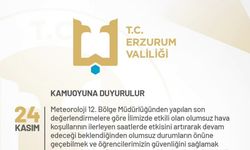 Erzurum’da eğitim bir günlük ara