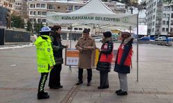 Kızılcahamam’da şiddete karşı bilinçlendirme çalışması yapıldı