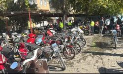 Şanlıurfa’da çalıntı ve trafiğe çıkması sakıncalı 16 motosiklet ele geçirildi