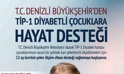 Denizli Büyükşehirden diyabetli çocuklara cihaz desteği