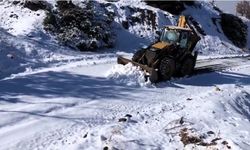 Diyarbakır’da kardan kapanan yollar ulaşıma açıldı