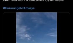 Amasya’da havalimanı yolunda drift atan sürücüye 34 bin 880 TL para cezası