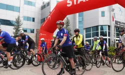 Sporcular 8. kez şehitler için pedal çevirdi 