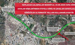 Avcılar gişeleri çalışma nedeniyle araç trafiğine kapatıldı