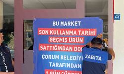 Çorum’da son kullanma tarihi geçmiş ürün bulunduran market kapatıldı