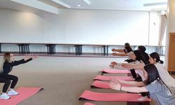 Curlingçiler doğru nefes alma ve pilates eğitimi