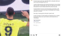Edin Dzeko, Fenerbahçe’ye veda etti