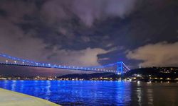 Fatih Sultan Mehmet Köprüsü, Engelliler Haftası sebebiyle ışıklandırıldı