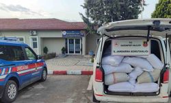 Jandarma milyonluk kaçak malzemeye el koydu