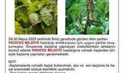 Niğde İl Tarım ve Orman Müdürlüğü’nden üreticilere mildiyö uyarısı