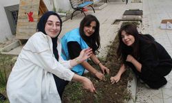 Öğrencilere hobi bahçesi kuruldu