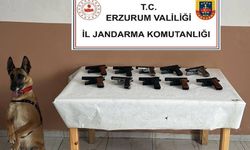 Oltu’da 10 adet ruhsatsız tabanca ele geçirildi