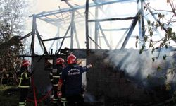 Sakarya’da alevlere teslim olan samanlık küle döndü