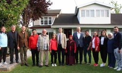 Şampiyon milli sporcu ziyaret edildi