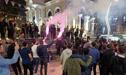 Vanspor FK taraftarının galibiyet coşkusu