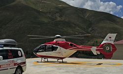 54 yaşındaki hasta için helikopter ambulans havalandı