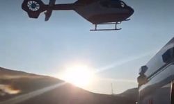 79 yaşındaki hasta için helikopter ambulans havalandı