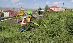 Ardahan Belediyesi’nden park ve bahçelerde bakım çalışması