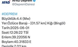 Bingöl’de 4,4 büyüklüğünde deprem