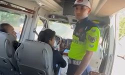 Bursa’da yolcu minibüsüne trafik denetimi
