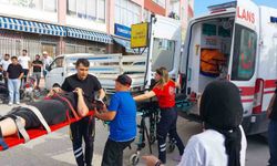 Devrilen motosikletin sürücüsü yaralandı