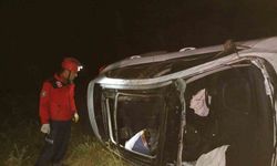 Dursunbey’de otomobil şarampole uçtu: 1 ölü, 1 yaralı