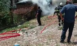 Elazığ’da odunluk yangını