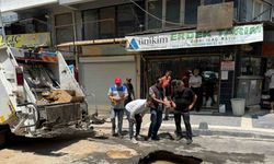 Erdek’te yeni yapılan yol çöktü