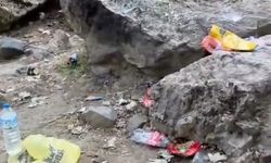 Herkesin gelip görmek istediği şelaleyi, çöplüğe çevirdiler