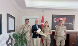 Karakoyunlu Kaymakamı Nurettin Yavuz, Jandarma personelini makamında kabul etti