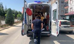 Karaman’da devrilen motosikletin sürücüsü yaralandı