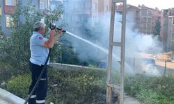 Karaman’daki ot yangını evlere sıçramadan söndürüldü