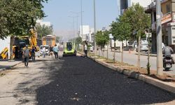Karapınar caddesinde asfalt dökümüne başlandı