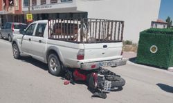 Karapınar’da motosiklet pikapa arkadan çarptı: 1 yaralı