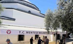 Menteşe Belediyesi’nden Kurşunlu Camii’ne gölgelik tente