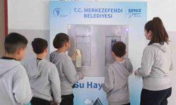 Merkezefendi Belediyesi 15 okula 30 steril içme suyu ünitesi yerleştirdi