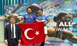 Niğdeli sporcu Ahmet Eskalen Bakü’den altın madalya ile döndü