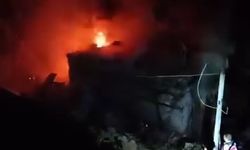Ormanlık alanda çıkan yangın eve sıçradı