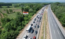 Otoyolda trafik zaman zaman durma noktasına geldi