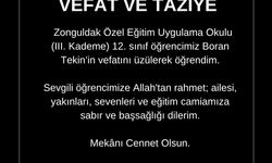 Özel eğitim öğrencisi tedavi gördüğü hastanede hayatını kaybetti