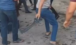 Pazarda alışveriş kavgası meydan savaşına döndü