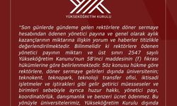 Rektör maaşı ile ilgili yapılan haberlere YÖK ve Üniversiteden yalanlama